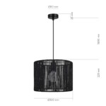 SLE6024-403-01 Светильник подвесной черный/черный E27 1*40W ETTAN — изображение 6