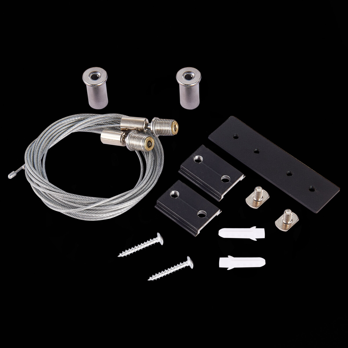 ST005.419.00.1 Тросовый подвес для магнитного шинопровода (2шт) ST-Luce Черный SKYLINE 48 — изображение 1