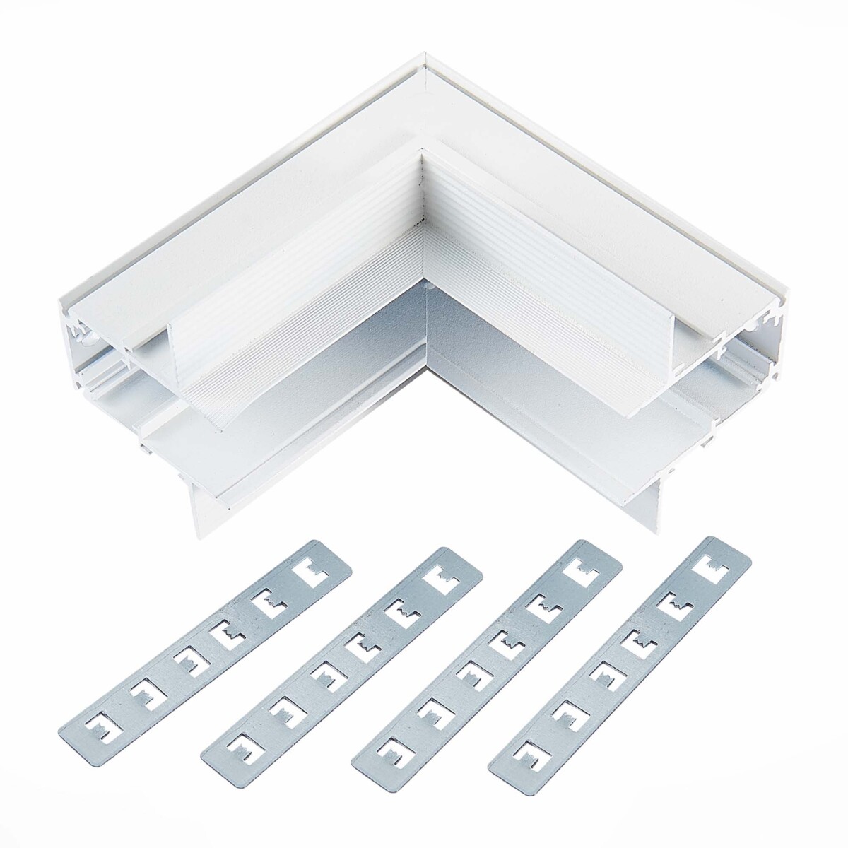 ST007.549.12 Внутренний угол-соединитель для встраиваемого магнитного шинопровода под ГКЛ 12мм ST-Lu SKYLINE 48 — изображение 1