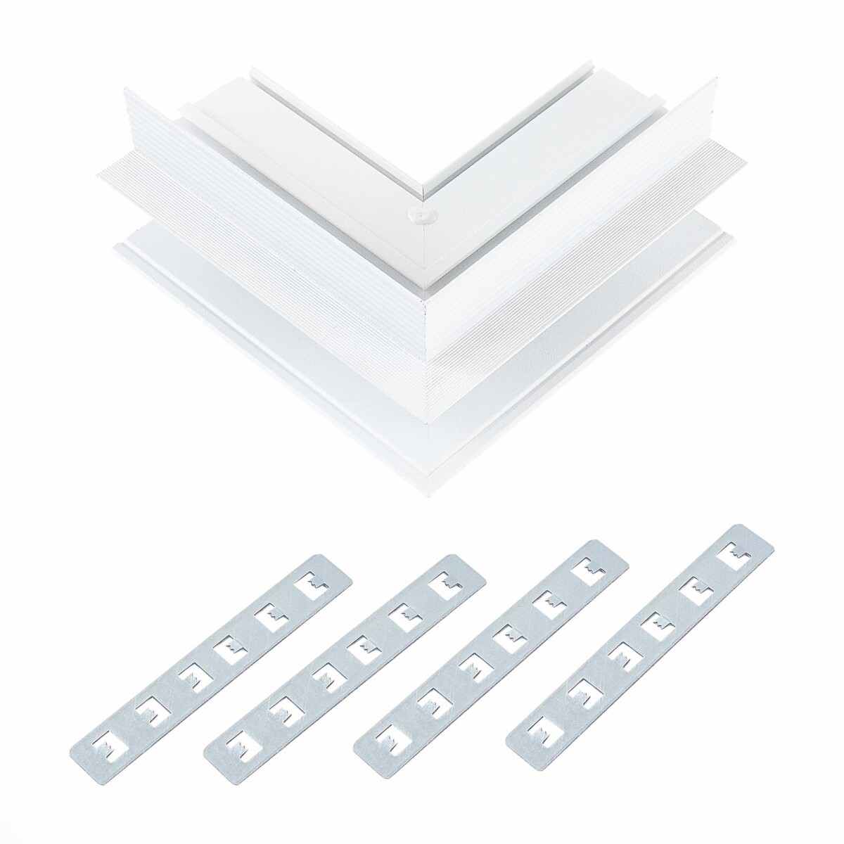 ST007.559.12 Внешний угол-соединитель для встраиваемого магнитного шинопровода под ГКЛ 12мм ST-Luce SKYLINE 48 — изображение 1