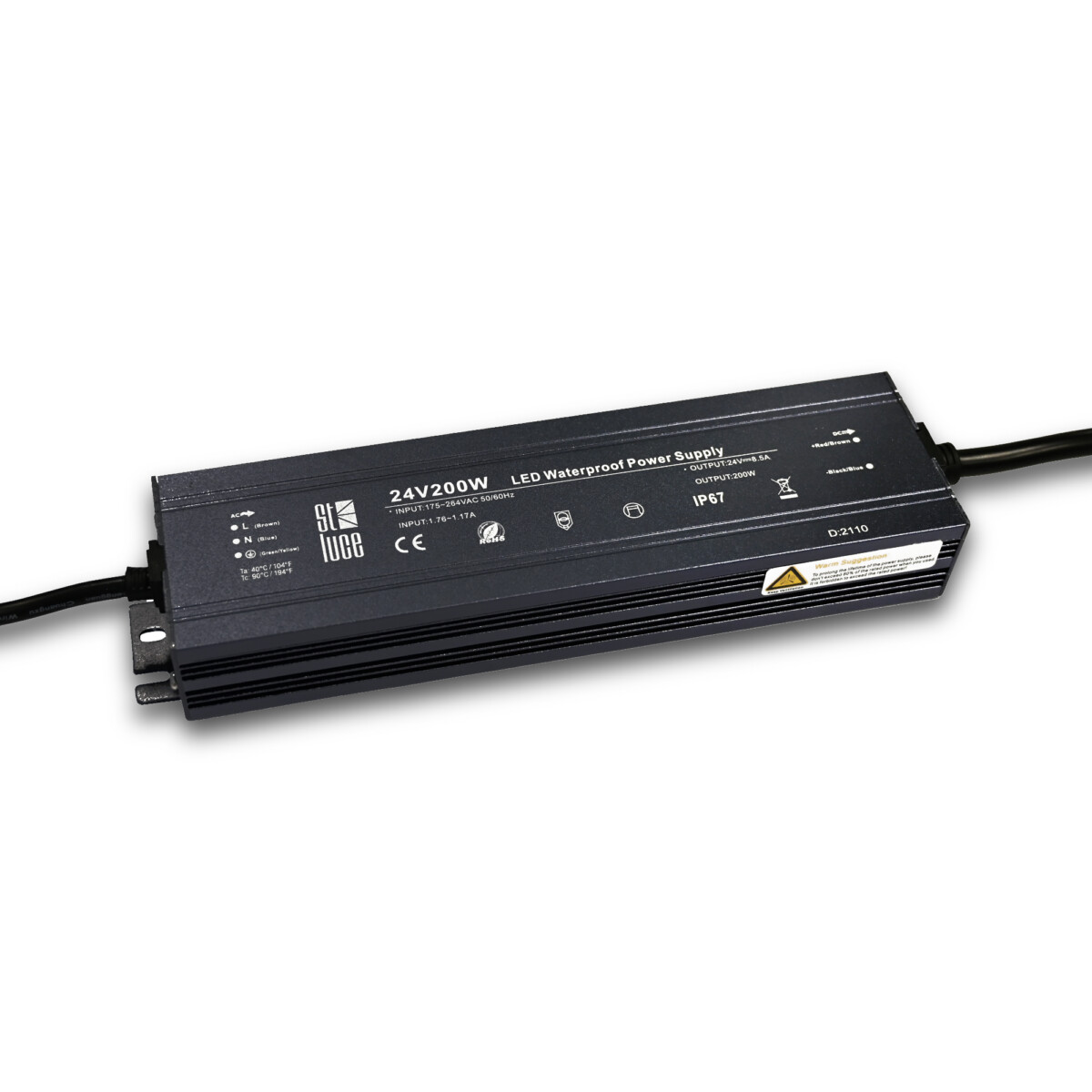 ST014.024.200_01W ST014.024.200 Блок питания (24V,200W,IP67) ST-Luce Светодиодные ленты — изображение 1