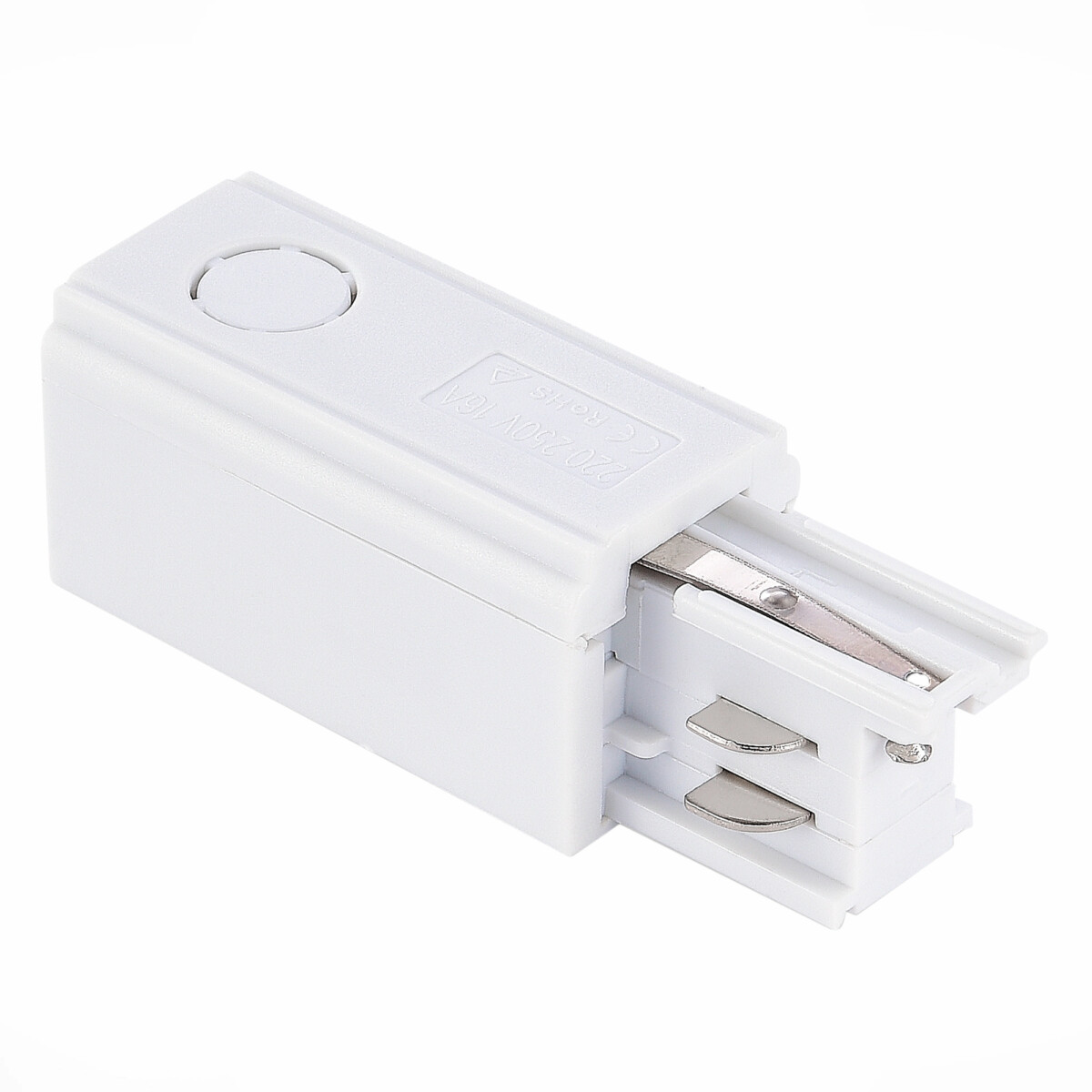 ST030.509.10L Левый Токоподвод для трехфазного шинопровода ST-Luce Белый TRACE — изображение 1