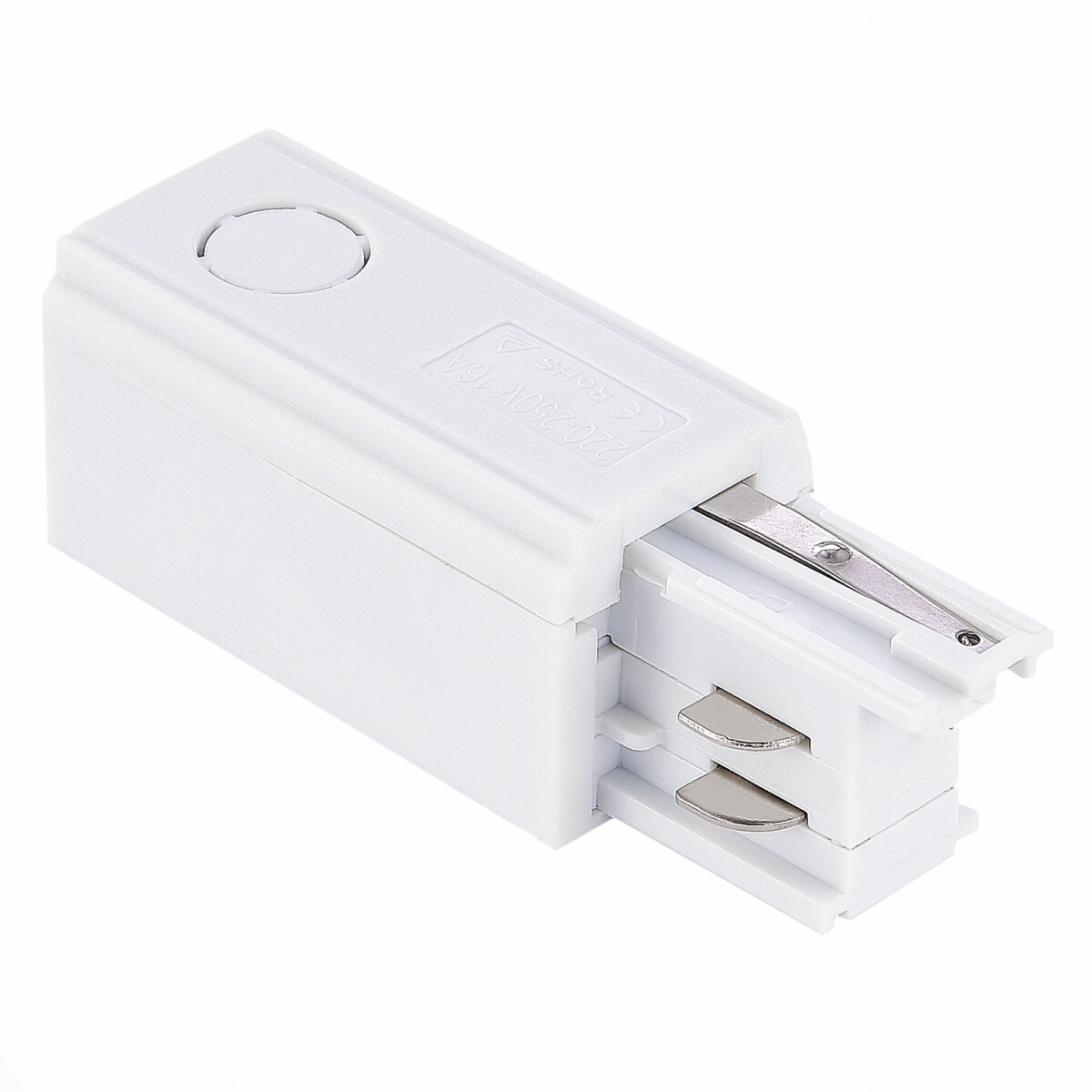 в наличии ST030.509.10R Правый Токоподвод для трехфазного шинопровода ST-Luce Белый TRACE - купить в интернет-магазине Светильники Торг