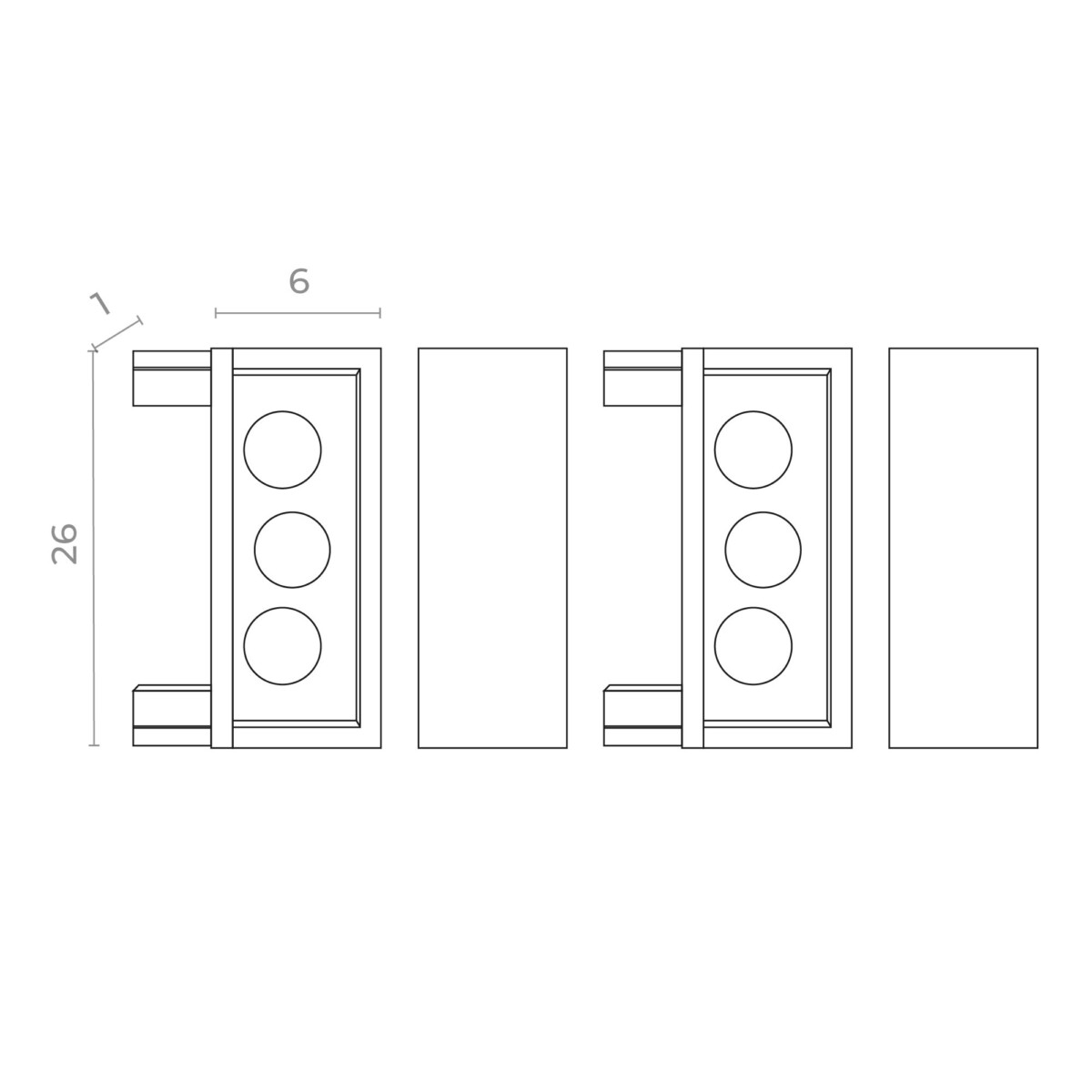 ST067.509.19 Торцевая заглушка SKYFLAT (2 шт) ST-Luce Белый SKYFLAT — изображение 2