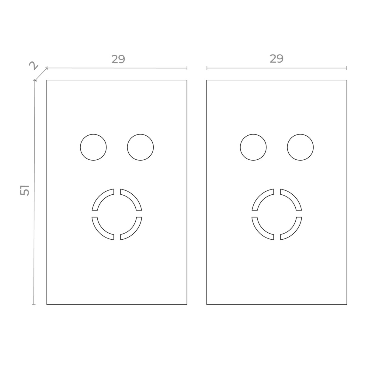 ST068.409.13 Торцевая заглушка SKYFLAT (2 шт) ST-Luce Черный SKYFLAT — изображение 2