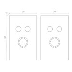 ST068.409.13 Торцевая заглушка SKYFLAT (2 шт) ST-Luce Черный SKYFLAT — изображение 2