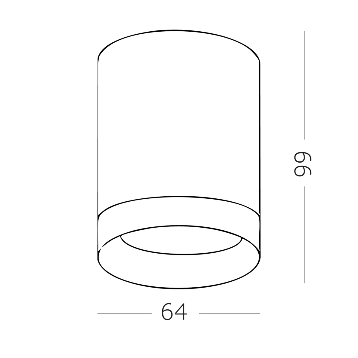 ST100.402.01 Светильник потолочный Черный GU10 1*50W IP20 D64xH99 220V Без ламп Накладные светильники — изображение 3