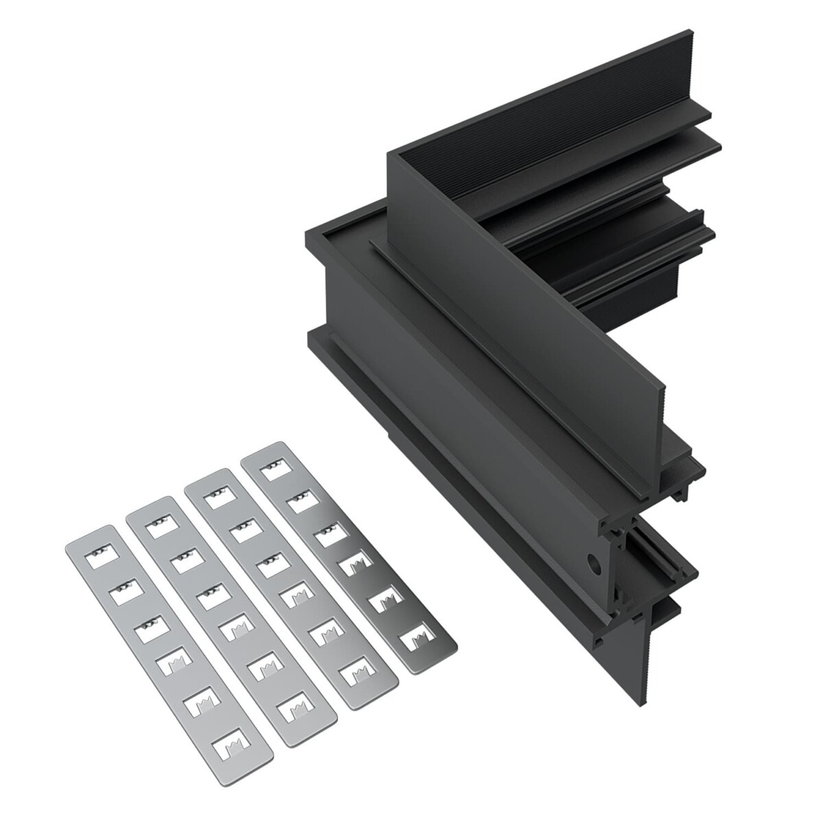 ST1007.449.12_01W ST1007.449.12 Внутренний угол-соединитель для встраиваемого магнитного шинопровода под ГКЛ 12мм ST-L SKYLINE 48+ — изображение 1