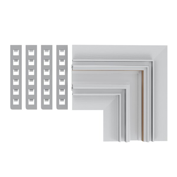 ST1007.529.12 Угол-соединитель для встраиваемого магнитного шинопровода под ГКЛ 12мм ST-Luce Белый SKYLINE 48+