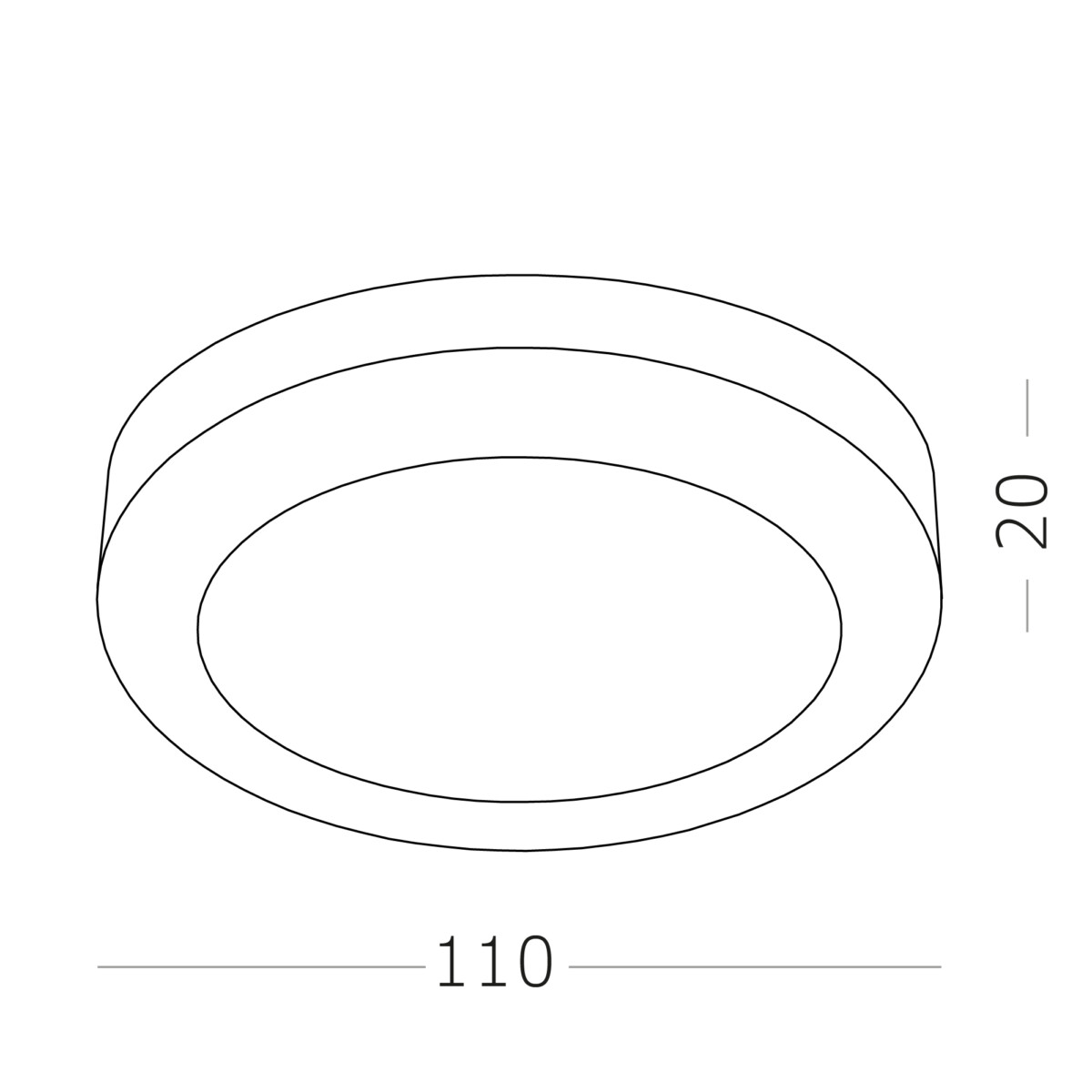 ST104.502.06 Светильник встраиваемый Белый LED 1*6W 3000K 468Lm Ra>80 120° IP20 D110xH20 170-240V Встраиваемые светильники — изображение 4