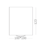 ST109.507.01 Светильник потолочный Белый GU10 1*50W  L100xW100xH123 220V Без ламп Накладные светильники — изображение 3