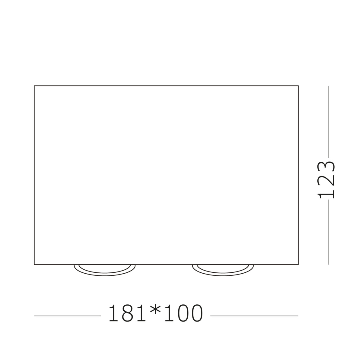 ST109.507.02 Светильник потолочный Белый GU10 2*50W  L181xW100xH123 220V Без ламп Накладные светильники — изображение 3