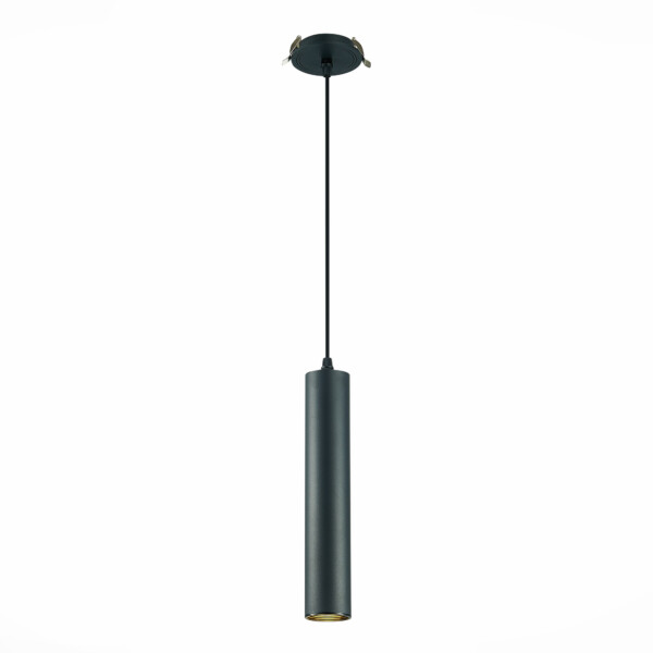 ST151.408.01 Встраиваемый подвесной светильник Черный GU10 1*50W  IP20 D54xH290 220V Без ламп Подвесные светильники