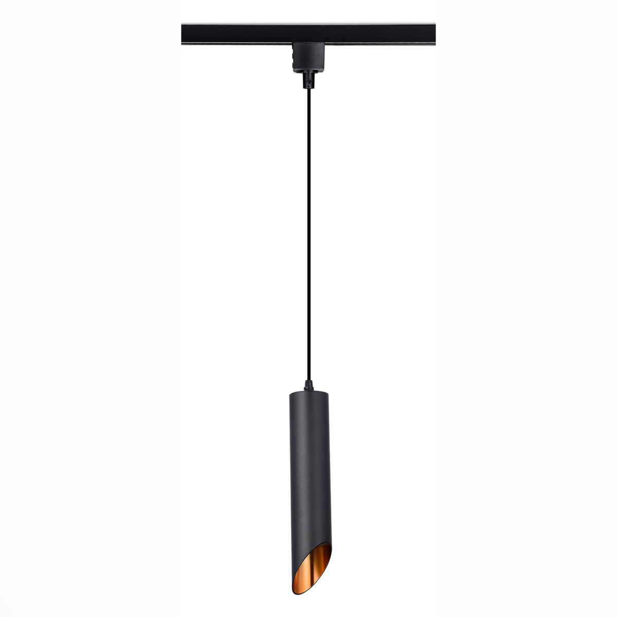 ST152.406.01 Светильник трековый Черный GU10 1*50W IP20 D60xH300 220V Без ламп BASE — изображение 2