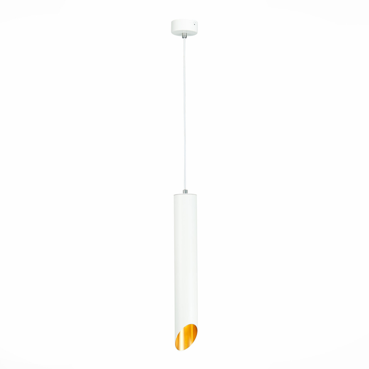 ST152.513.01 Светильник подвесной Белый GU10 1*50W  IP20 D60xH400 220V Без ламп Подвесные светильники — изображение 1