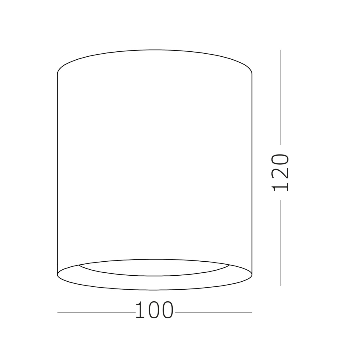 ST156.502.01 Светильник потолочный Белый GU10 1*50W IP20 D100xH120 180-240V Без ламп Накладные светильники — изображение 4