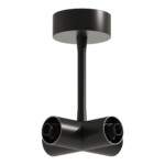 ST1602.469.00 Потолочный токопроводящий X-коннектор ST-Luce Черный TECHNO — изображение 3