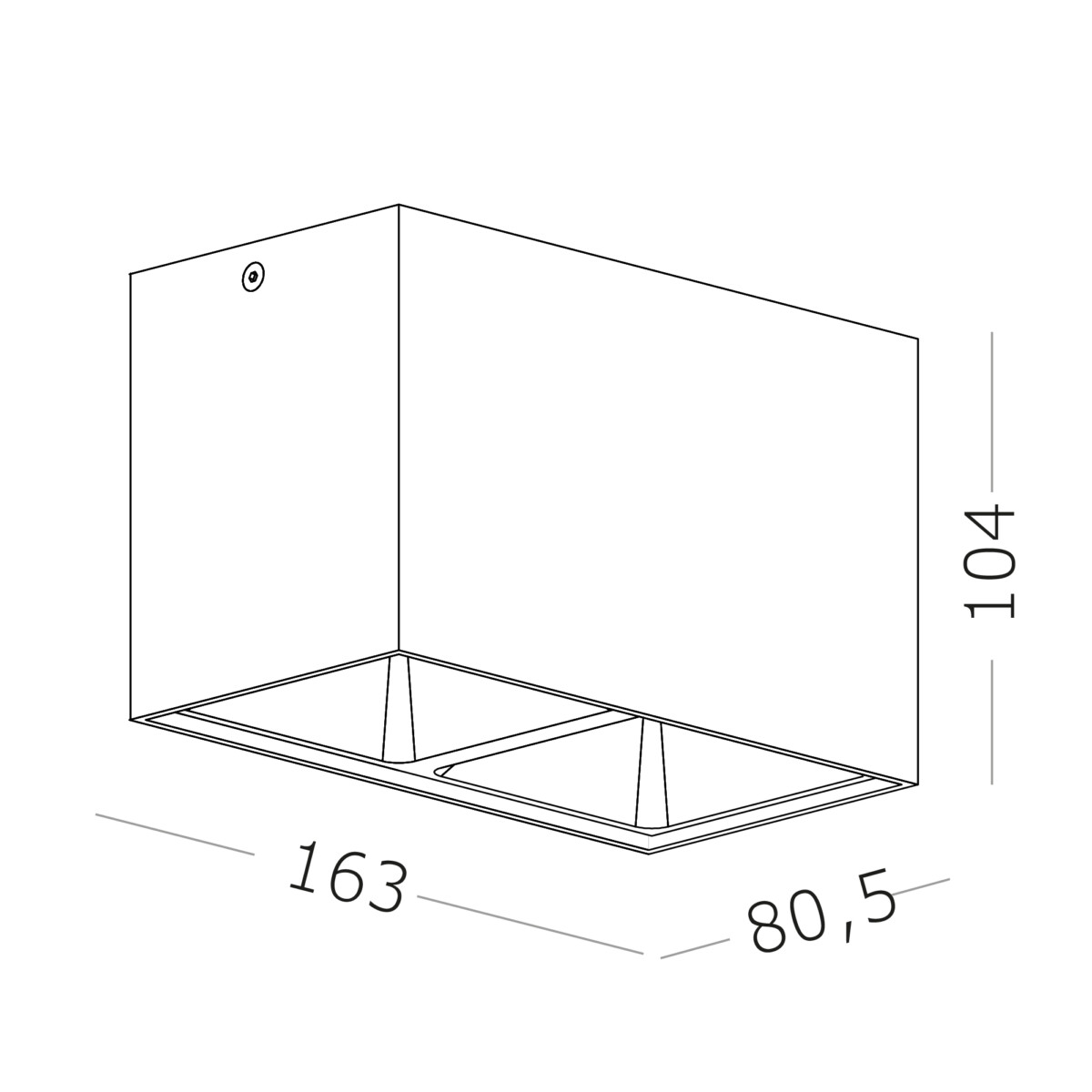 ST168.502.02 Светильник потолочный Белый GU10 2*50W IP20 L82,5xW165xH104 220V Без ламп Накладные светильники — изображение 2
