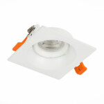 ST208.518.01 Св-к встр. Белый GU10 1*50W  L94xW94xH40 220V Без ламп Встраиваемые светильники — изображение 2