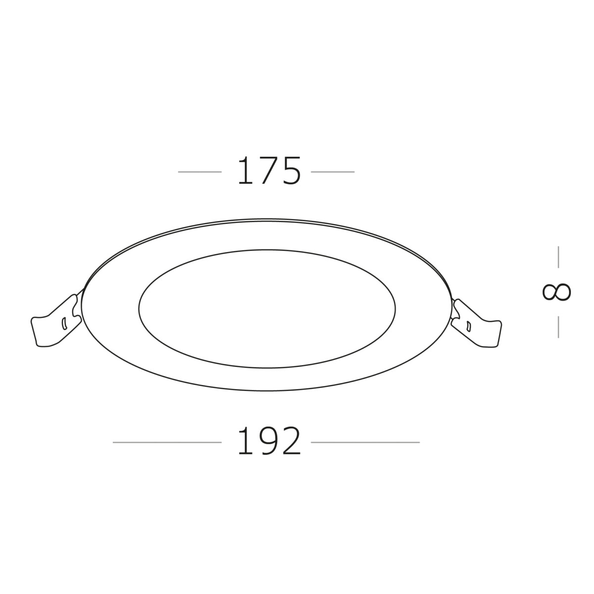 ST209.538.15 Св-к встр. Белый LED 1*15W 3000K 1 020Lm Ra80 110° IP20 D190xH8 90-265V Встраиваемые светильники — изображение 5