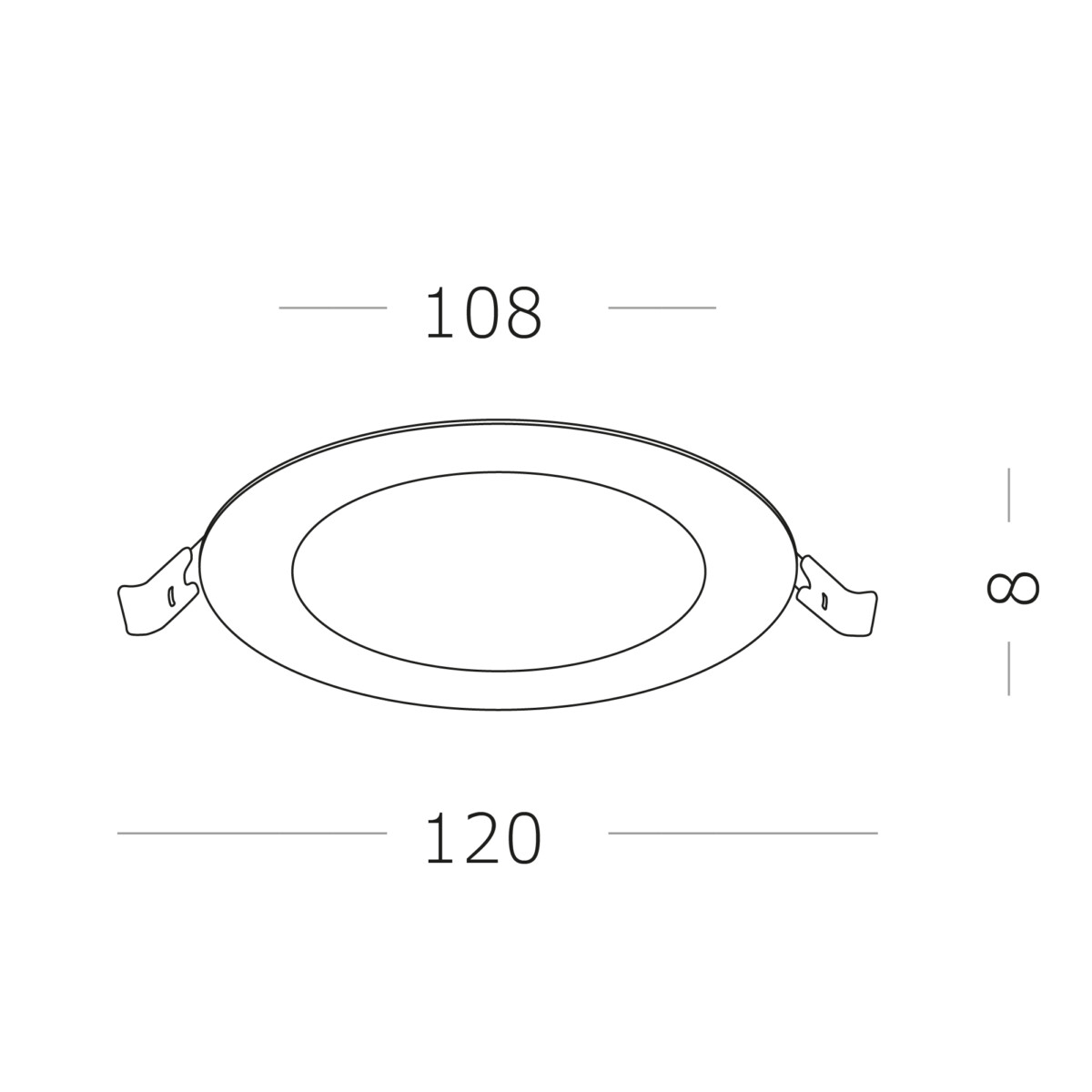 ST209.548.06 Св-к встр. Белый LED 1*6W 4000K 370Lm Ra80 110° IP20 D120xH8 90-265V Встраиваемые светильники — изображение 5