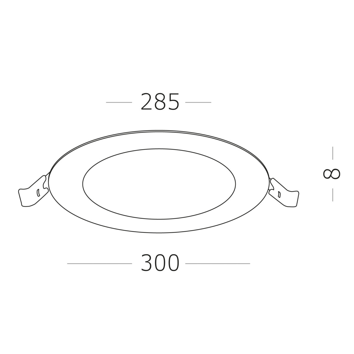 ST209.548.24 Св-к встр. Белый LED 1*24W 4000K 1 848Lm Ra80 110° IP20 D300xH8 90-265V Встраиваемые светильники — изображение 5