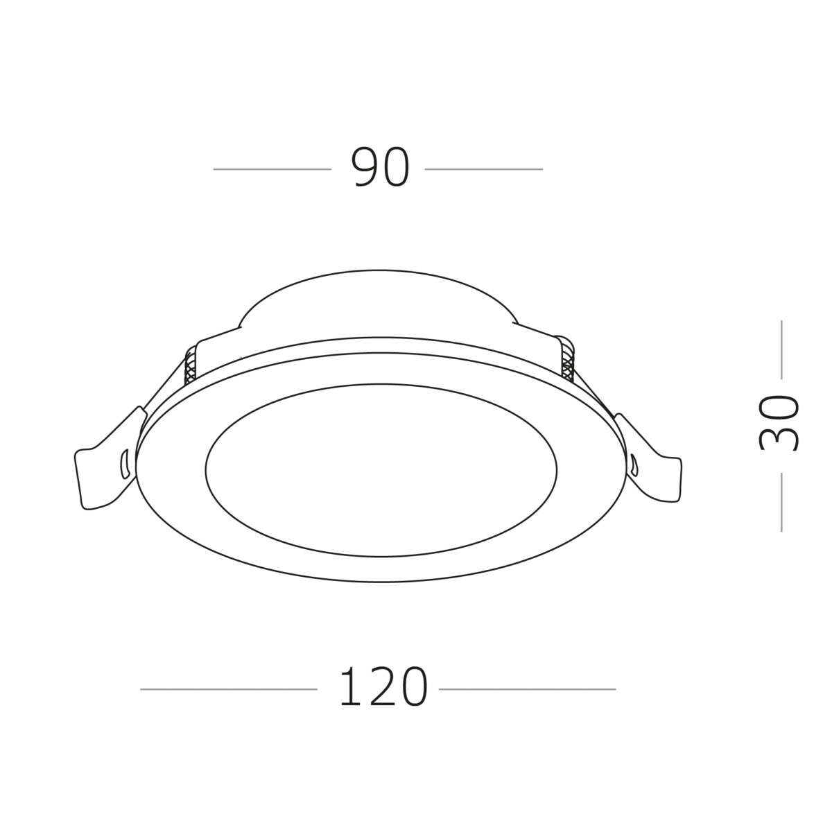 ST210.538.12 Св-к встр. Белый LED 1*12W 3000K 900Lm Ra80 110° IP20 D120xH30 220-240V Встраиваемые светильники — изображение 5
