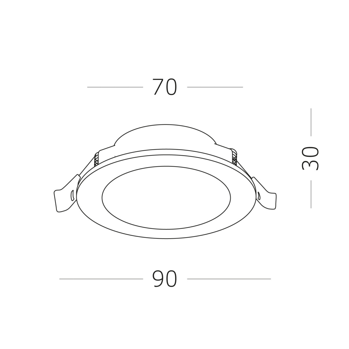 ST210.548.06 Св-к встр. Белый LED 1*6W 4000K 480Lm Ra80 110° IP20 D90xH30 220-240V Встраиваемые светильники — изображение 5