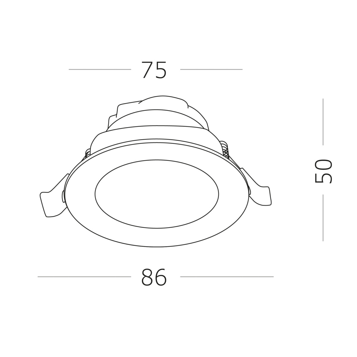 ST211.548.06.24 Св-к встр. Белый LED 1*6W 4000K 480Lm Ra80 24° IP20 D86xH50 220-240V Встраиваемые светильники — изображение 5