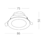 ST211.548.08.36 Св-к встр. Белый LED 1*8W 4000K 640Lm Ra80 36° IP20 D86xH50 220-240V Встраиваемые светильники — изображение 5