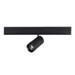 ST357.436.20 Магнитный трековый светильник ZOOM Черный LED 1*20W 3000K Lm Ra90 10-55° IP20 D60xH170 SKYLINE 48