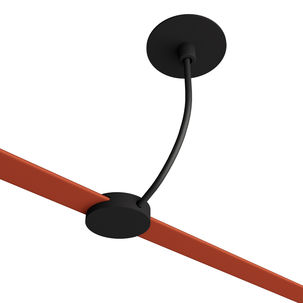 ST411.408.01 Подвод питания на тросе со встраиваемым ооснованием ST-Luce Черный BAND — изображение 1