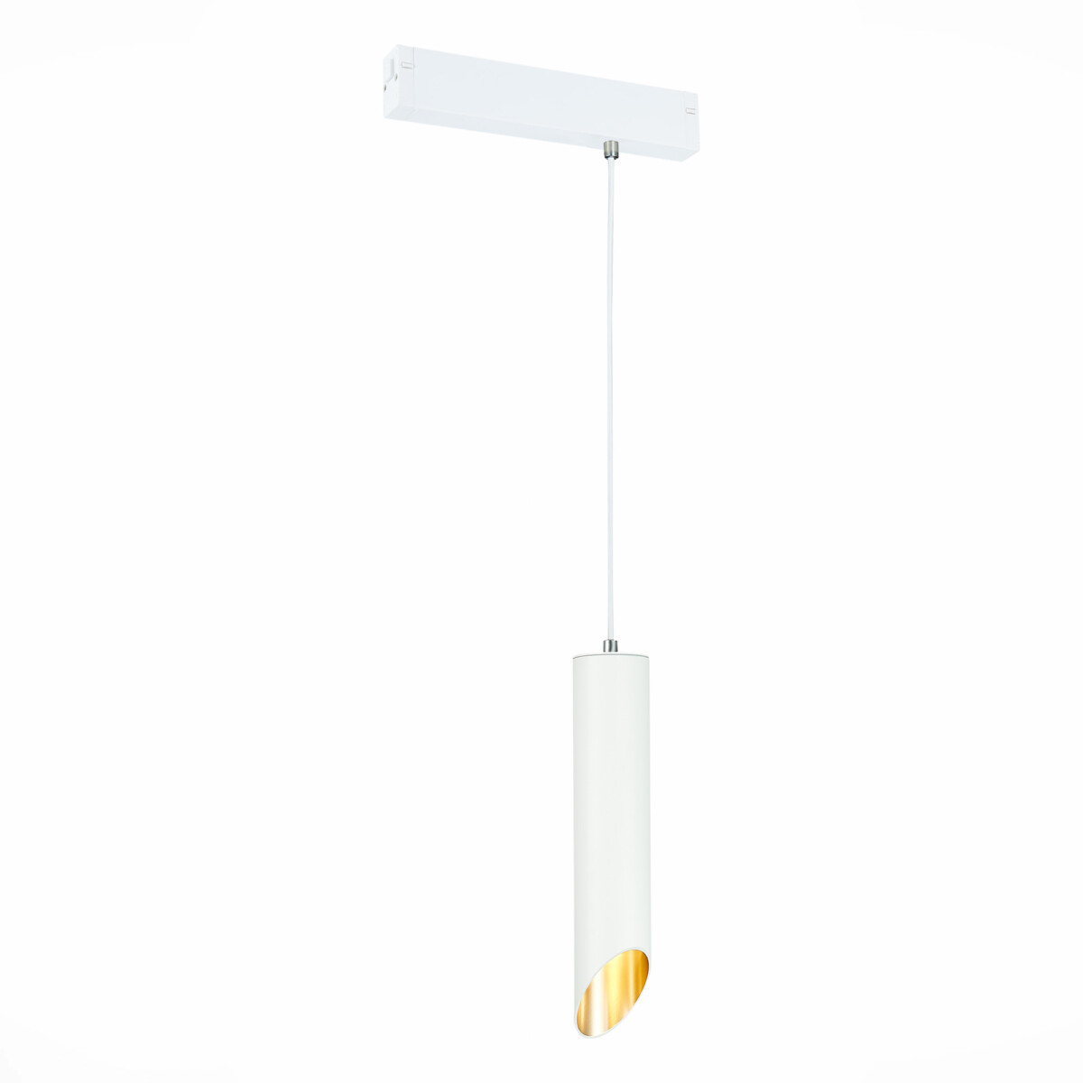 ST508.503.01 Св-к трек. Белый GU10 1*50W  IP20 D60xH300 180-240V Без ламп SKYLINE 220 — изображение 1