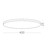 ST601.432.32 Светильник потолочный Черный LED 1*32W 3000K 2 880Lm Ra>90 120° IP20 D400xH25 180-240V Накладные светильники — изображение 2