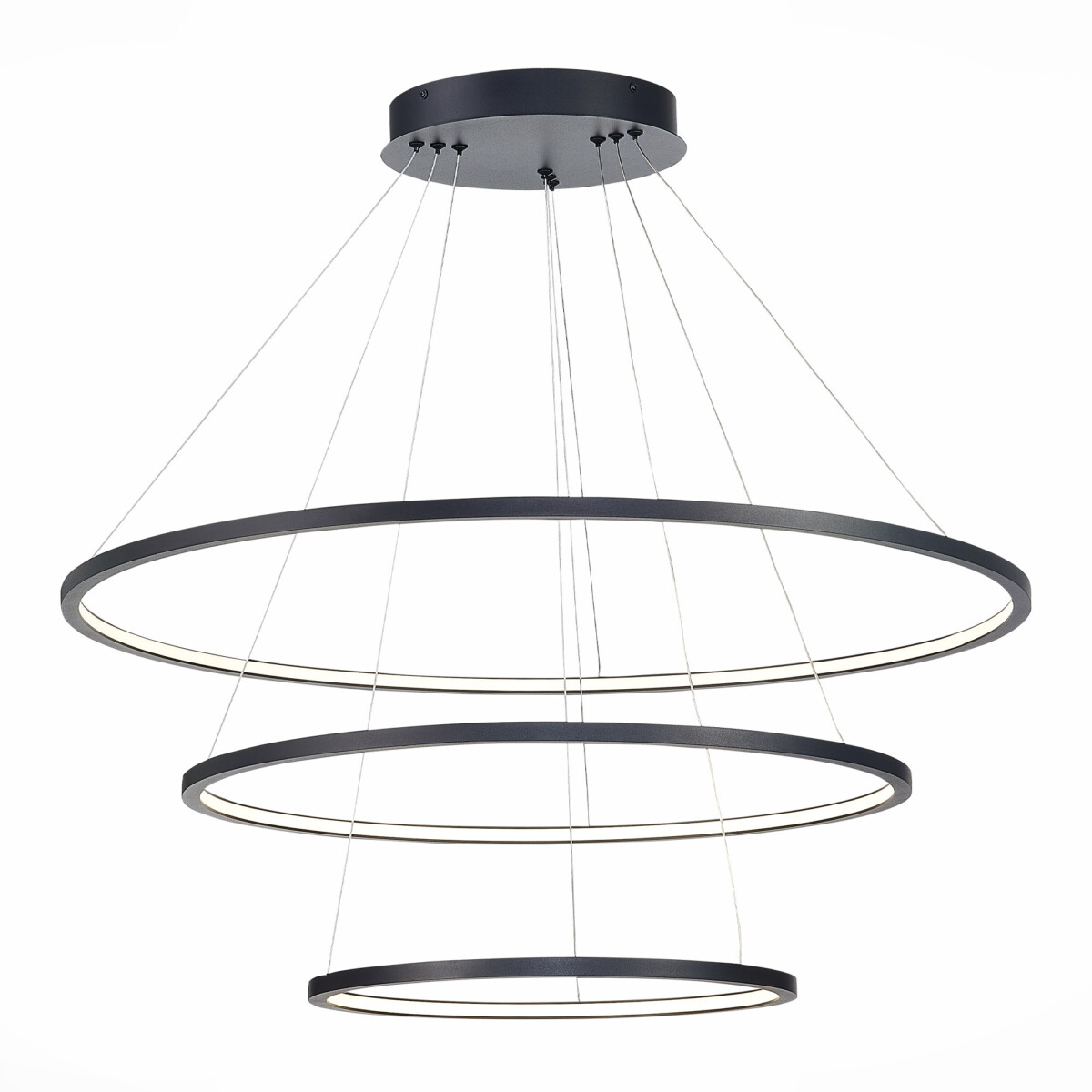 ST603.443.114_01W ST603.443.114 Светильник подвесной ST-Luce Черный/Белый LED 1*114W 4000K Подвесные светильники — изображение 1