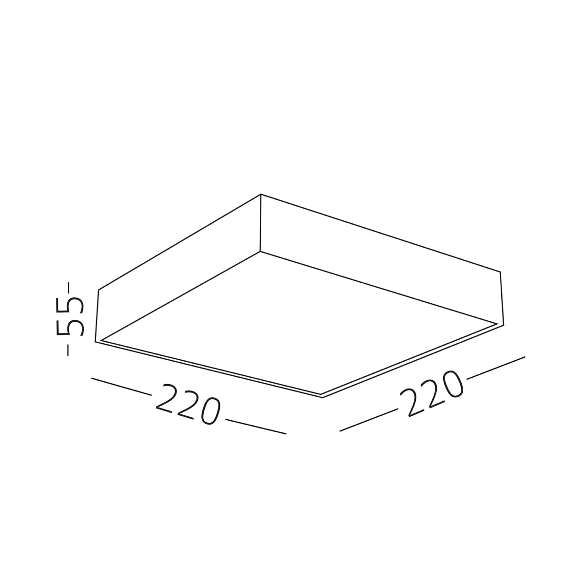 ST608.442.27 Светильник потолочный Черный LED 1*27W 4000K 2 160Lm Ra>90 120° IP20 L220xW220xH55 180- Накладные светильники — изображение 3