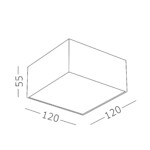 в наличии ST608.542.12 Светильник потолочный Белый LED 1*12W 4000K 1 080Lm Ra>90 120° IP20 L120xW120xH55 180-2 Накладные светильники - купить в интернет-магазине Светильники Торг