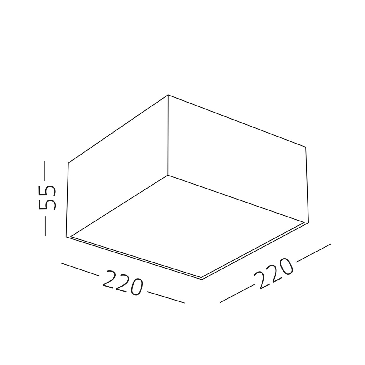 ST608.542.27 Светильник потолочный Белый LED 1*27W 4000K 2 160Lm Ra>90 120° IP20 L220xW220xH55 180-2 Накладные светильники — изображение 4