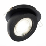 ST654.438.10 Св-к встр. Черный LED 1*10W 3000K 850Lm Ra>90 38° IP20 D109xH60 180-240V Встраиваемые светильники — изображение 2
