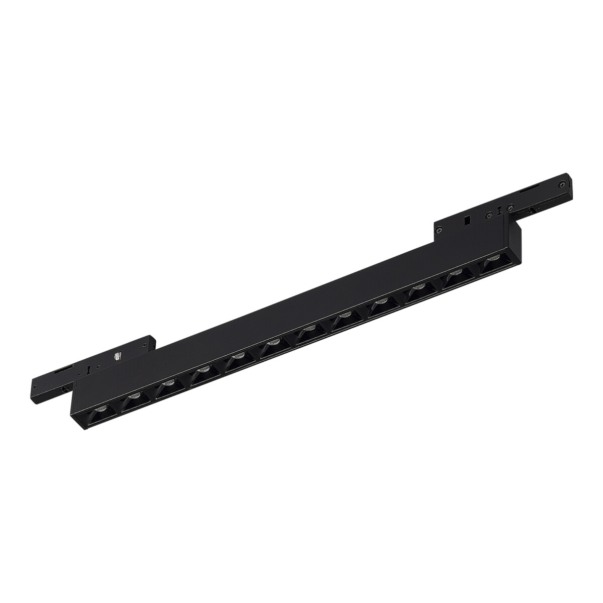 ST666.436.10 Магнитный трековый светильник Черный LED 1*10W 3000K 430Lm Ra>90  IP20 L196xW10xH18 24V SUPER5 — изображение 3