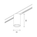 ST671.336.05 Магнитный трековый светильник Латунь LED 1*5W 3000K 340Lm Ra>90 36° IP20 D35xH58 24V SUPER5 — изображение 6