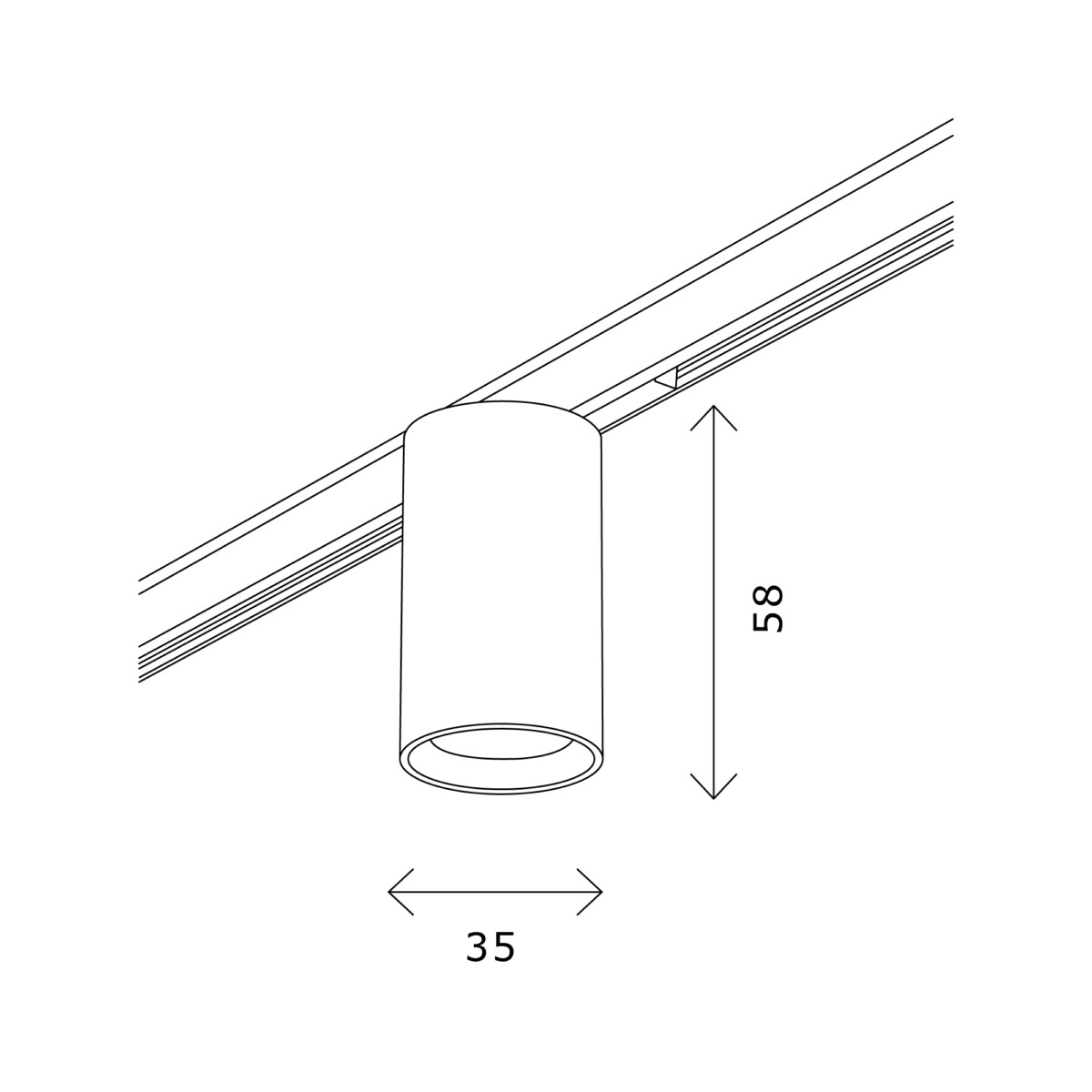 ST671.346.05 Магнитный трековый светильник Латунь LED 1*5W 4000K 340Lm Ra>90 36° IP20 D35xH58 24V SUPER5 — изображение 6