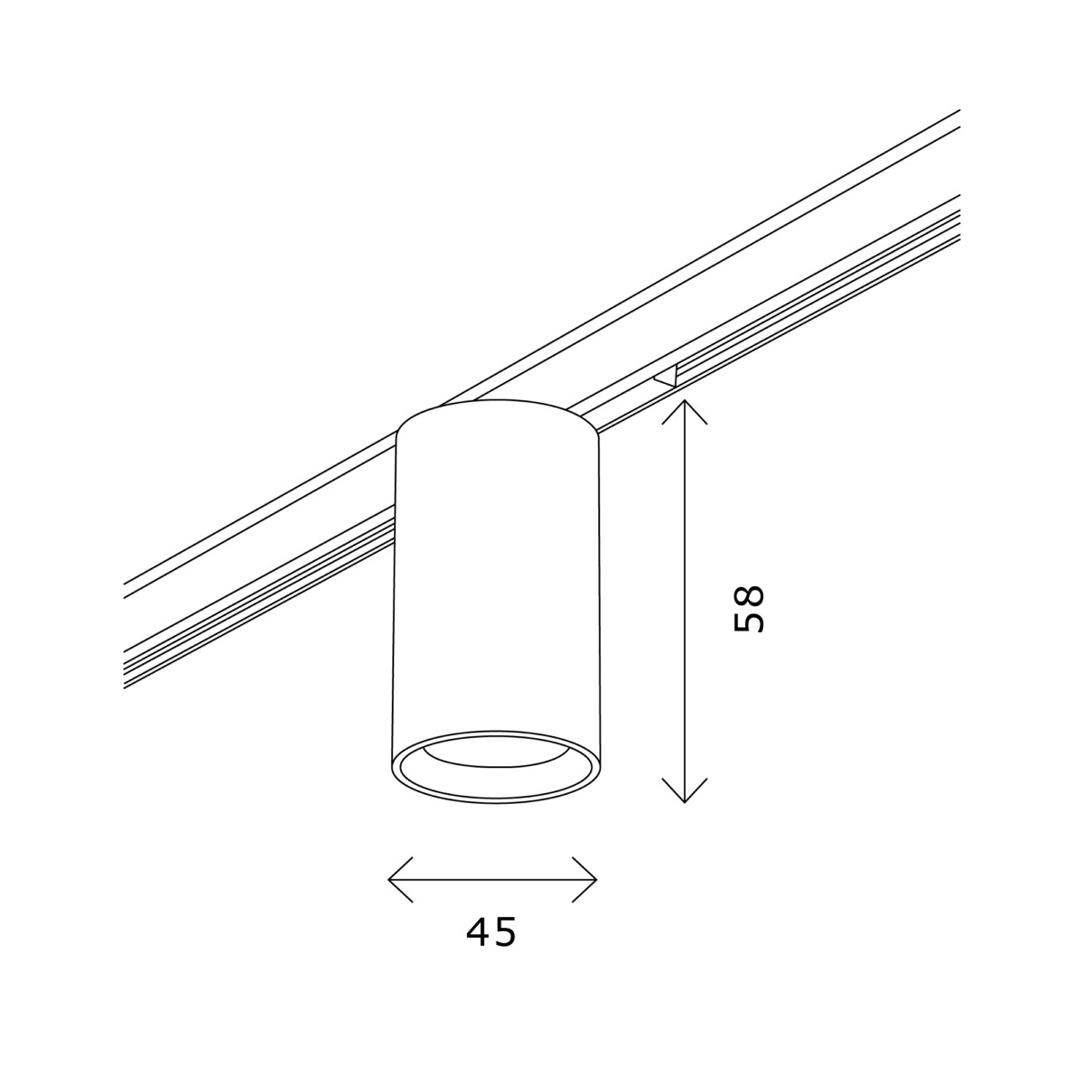 ST671.346.09 Магнитный трековый светильник Латунь LED 1*9W 4000K 500Lm Ra>90 36° IP20 D45xH63 24V SUPER5 — изображение 3