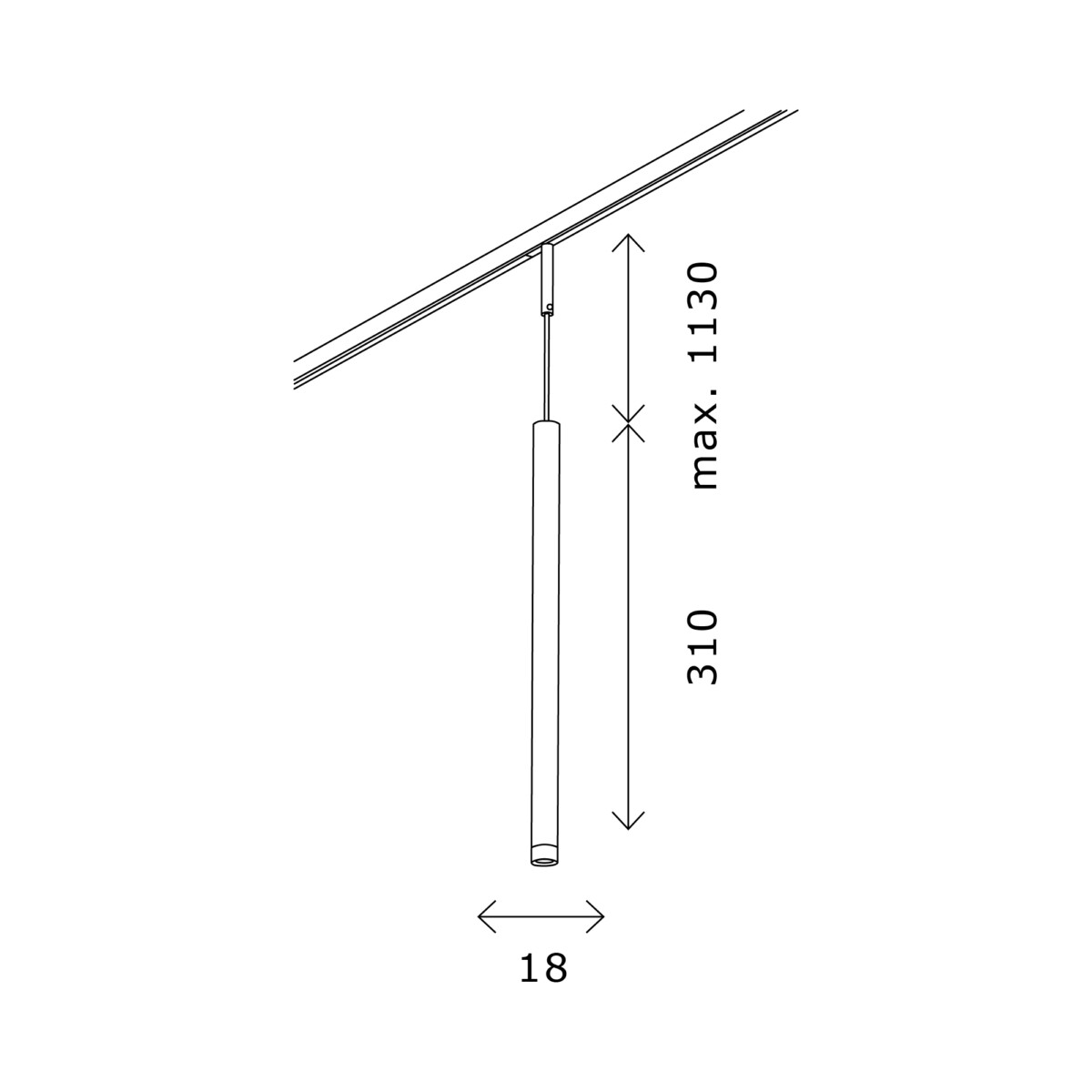 ST672.443.03 Магнитный трековый светильник Черный LED 1*3W 4000K 100Lm Ra>90 36° IP20 D18xH310 24V SUPER5 — изображение 6