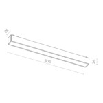 ST674.546.15 Магнитный трековый светильник Белый LED 1*10W 4000K 530Lm Ra>90 IP20 L315xW26xH27 48V SKYFLAT — изображение 2