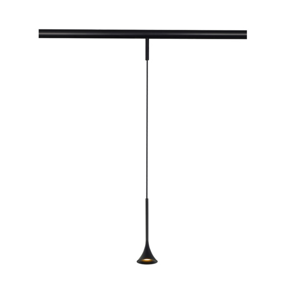 ST688.436.05 Магнитный трековый светильник Черный LED 1*5W 3000K Lm Ra>90  IP20 D70xH225 24V SUPER5