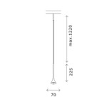 ST688.446.05 Магнитный трековый светильник Черный LED 1*5W 4000K Lm Ra>90 IP20 D70xH225 24V SUPER5 — изображение 2