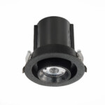 ST702.338.12 Св-к встр. Черный LED 1*12W 3000K 900Lm Ra80 24° IP20 D90xH92 180-240V Встраиваемые светильники — изображение 3