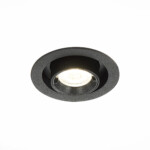 ST702.348.12 Св-к встр. Черный LED 1*12W 4000K 900Lm Ra80 24° IP20 D90xH92 180-240V Встраиваемые светильники