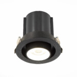 ST702.438.12 Св-к встр. Черный LED 1*12W 3000K 900Lm Ra80 24° IP20 D90xH92 180-240V Встраиваемые светильники — изображение 2